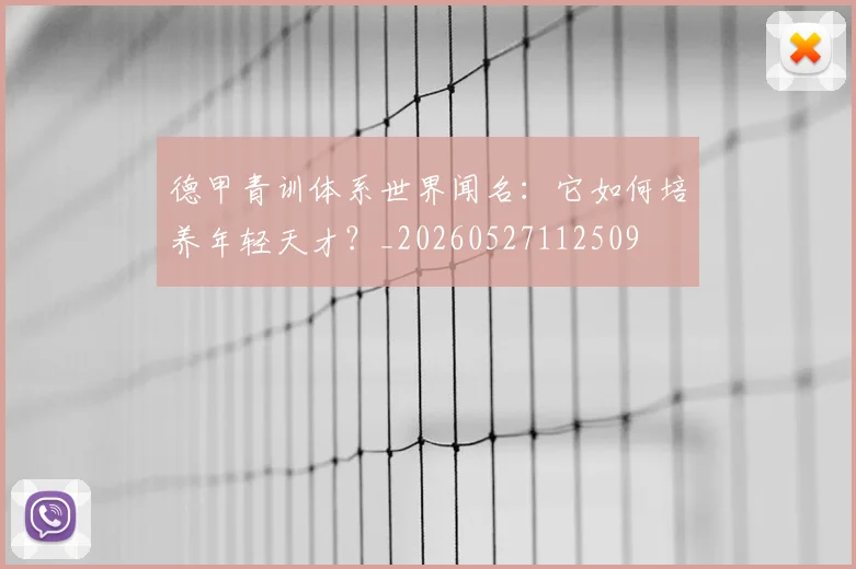 德甲青训体系世界闻名:它如何培养年轻天才?_20260527112509
