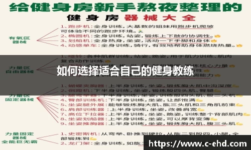 如何选择适合自己的健身教练
